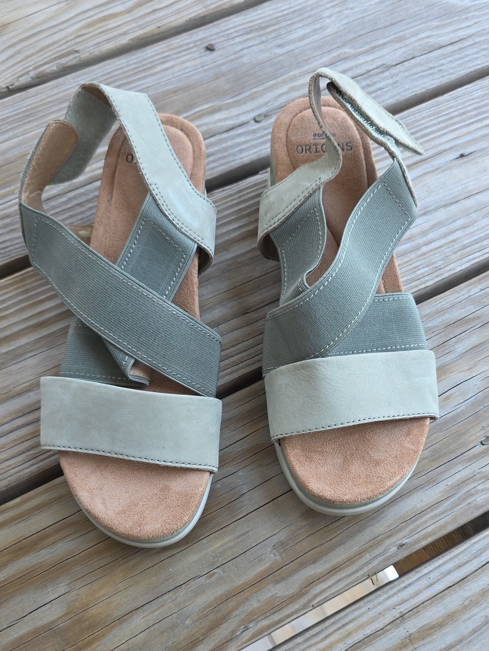 Origins Women's Sage Green Strappy Comfort Sandals
